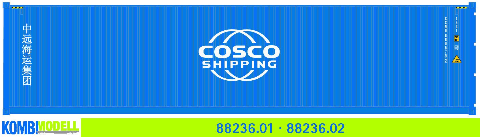 Kombimodell 88236.02 Ct 40' (45G1) »COSCO« Logo neu ═ SoSe 
